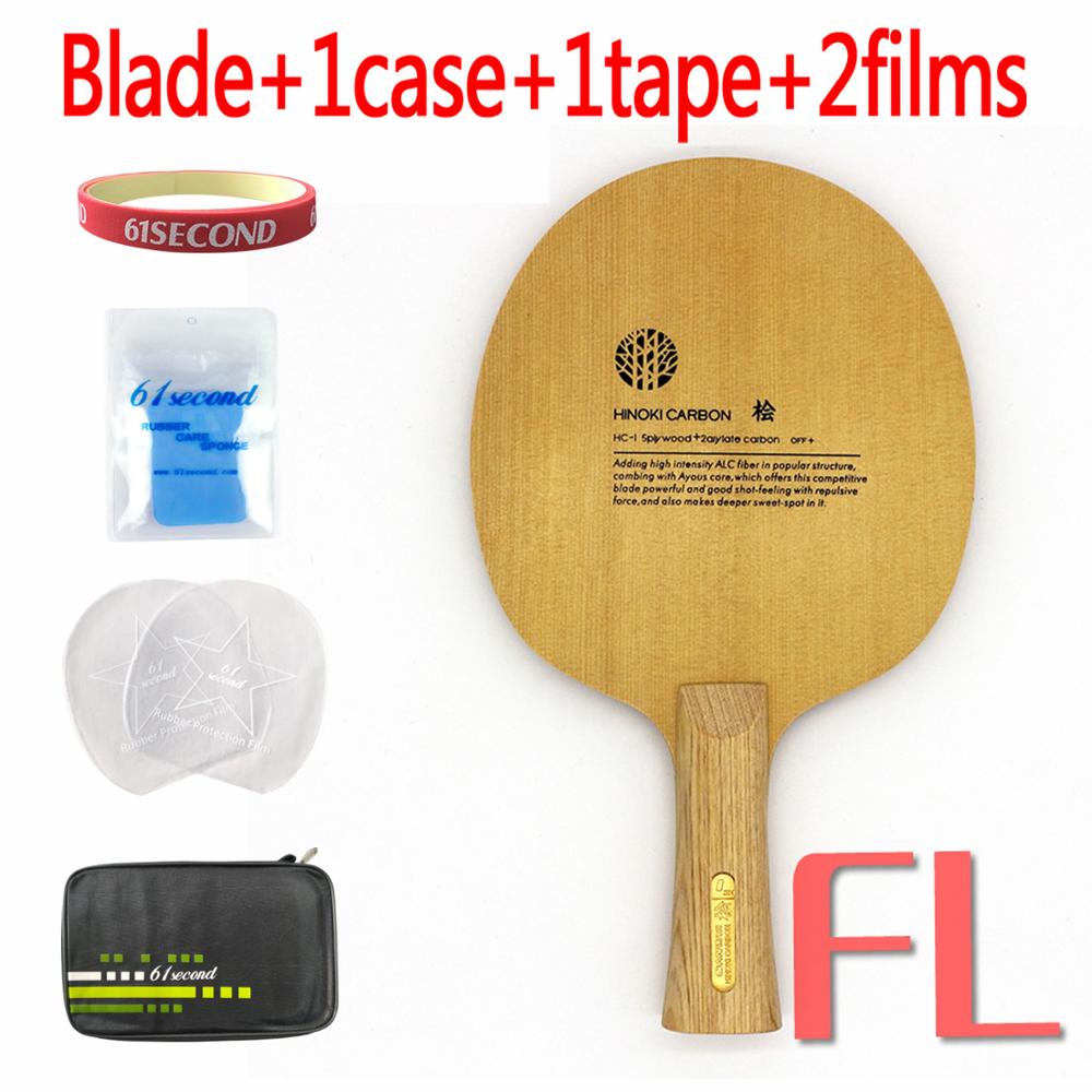 SANWEI HC1S Hinoki ALC Carbon Table Tennis Blade/ ping pong blade/ table tennis bat: FL with FM case