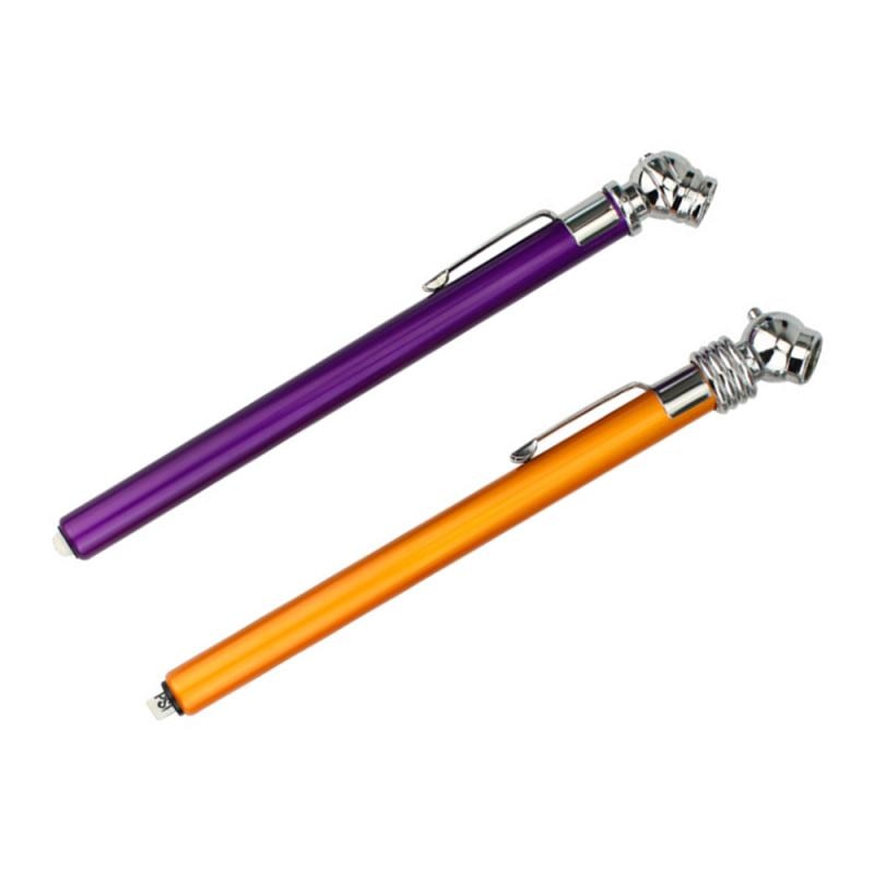 1PC Auto Vehicle Car Motorcycle Bike Tire Pressure Measure Gauge Pen Lightweight 50-350KPA RSI Aluminum Alloy ABS Pen Tire Gauge