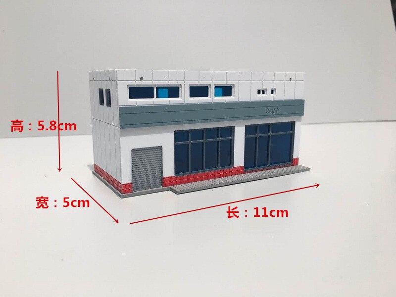 N Scale 1 / 150 160 building scene model, convenience store, hard plastic assembly model