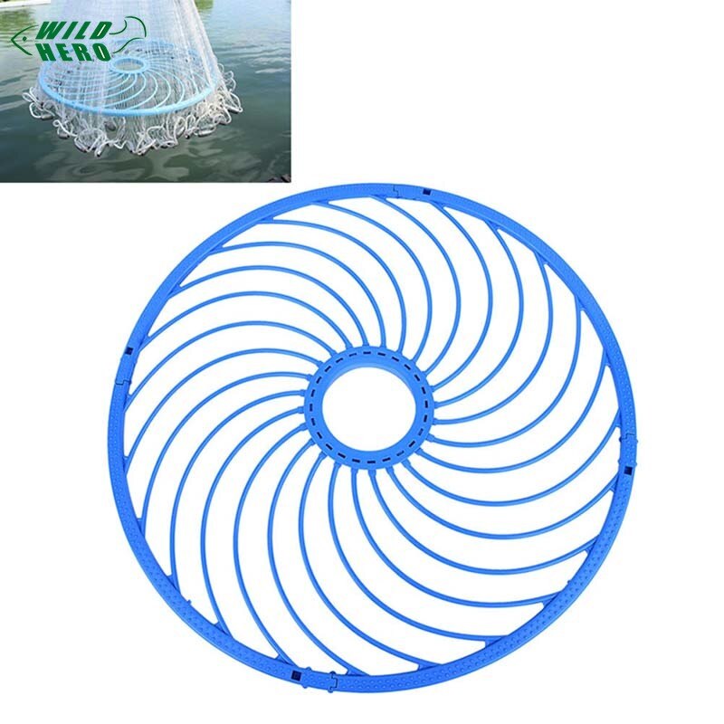 Wildhero 48cm Cast Net Fishing Net Ring Rope Fishing Network Ring Nets Hand Accessor Aluminum Tool Catch