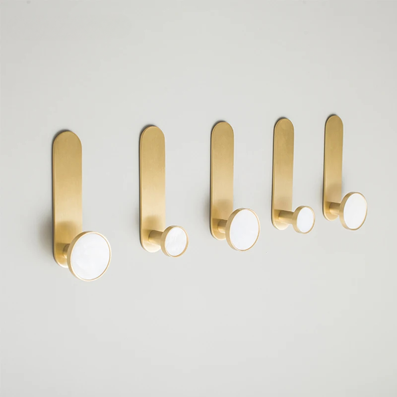 Goldene Garderobe Haken Messing Haken Wand Kleidung Hut L Aufhänger für Schlafzimmer Küche Badezimmer Verschiedene Farben Dekor Wohnaccessoires