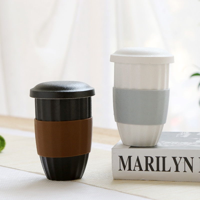 Ceramic Mug Porcelain Tea Cup Tea Infuser Home Office Teacup