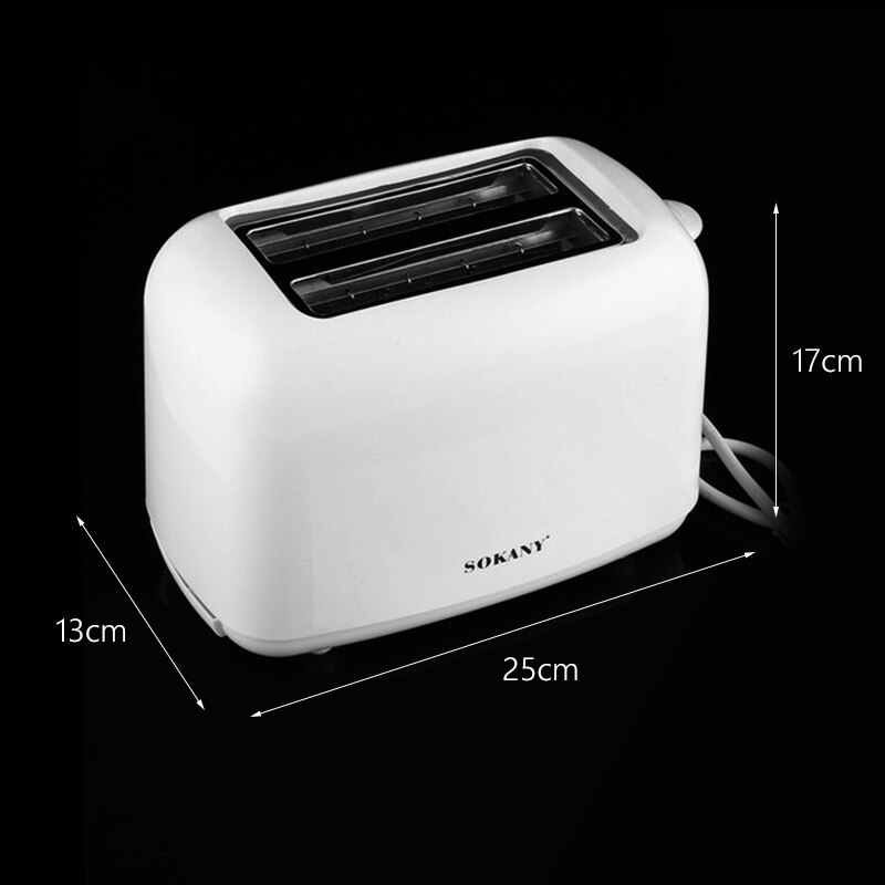 Automatic Toaster 2-Slice Breakfast Sandwich Maker Machine 750W 220V 5-speed Baking Cooking Appliances Home Office Toasters