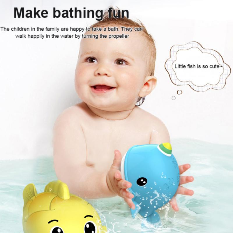 Baby Bath Toys Whale Fish Submarine Spray Water Shower Swim Pool Bathing Toys For Kids Electric Whale Bath Ball Toys