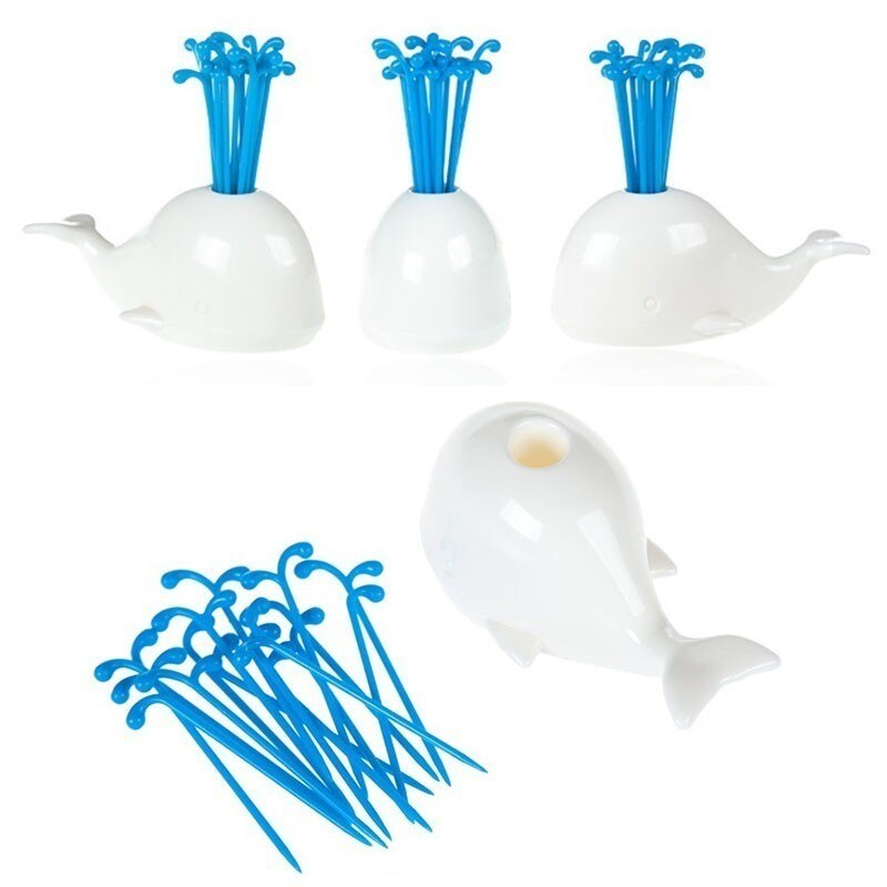 Beluga accessoires de cuisine fruits légumes | Mignon baleine blanche, accessoires de cuisine, cuisine fruits légumes outils Gadgets pour fête maison décor Hall ensemble de fourchettes à fruits