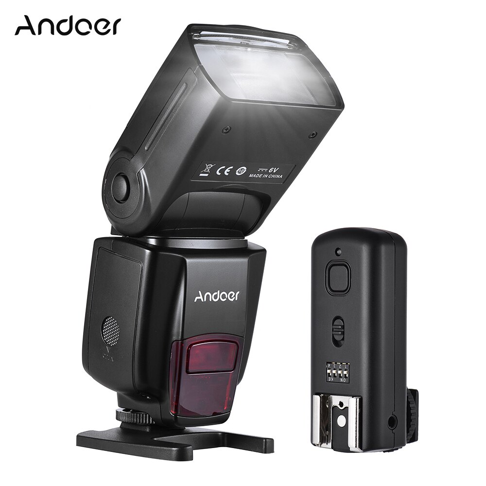 Andoer AD560 Iv Draadloze Universal On-Camera Slave Speedlite Flash Light GN50 Met Flash Trigger Voor Dslr Camera 'S