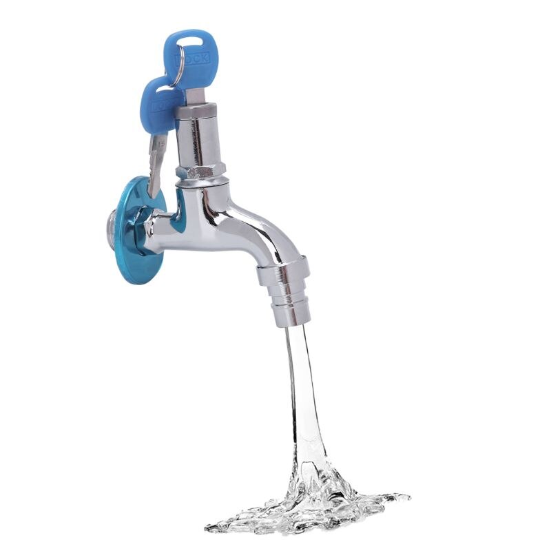 Robinet d'évier antivol extérieur avec clé de verrouillage robinet d'eau de lavage domestique verrouillable à poignée unique