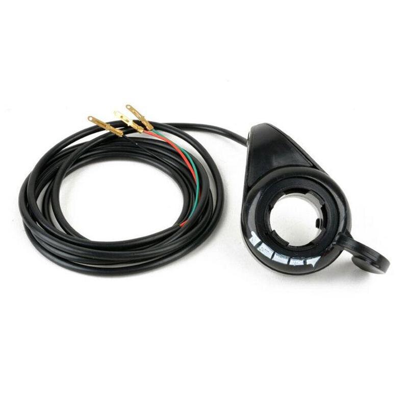 Gaspedaal Snelheid Controle Elektrische Fiets Plastic Metalen Thumb Throttle Scooter Accessoires Zwart Vervanging Praktische 3 Draad Grip: Default Title