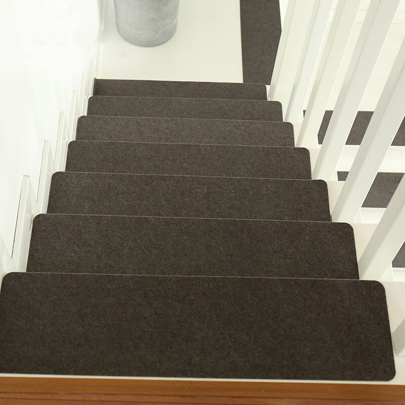 Stair Tread Carpet Mats Self Adhesive Stair Floor Carpet Mat Non-Slip Stair Step Carpet Step Rug Protection Cover Washable Mat