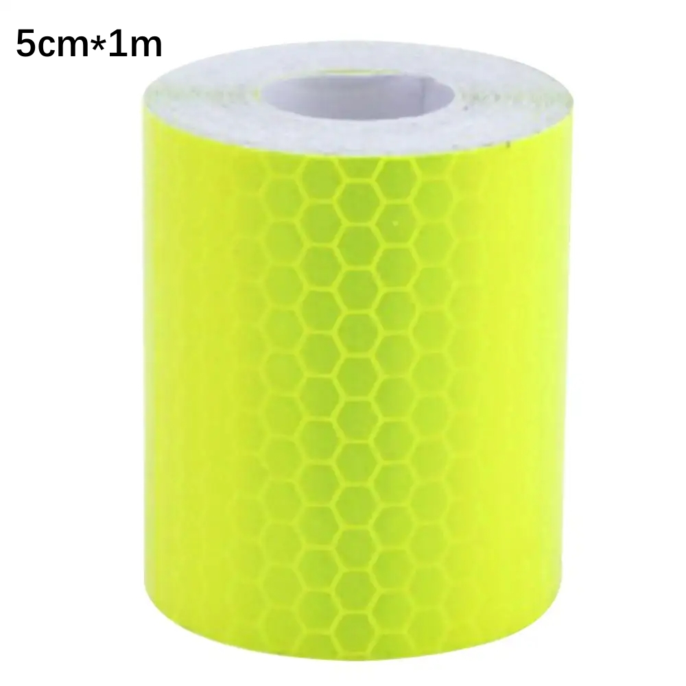 3M/1M Auto Reflektierende Band Auto Sicherheit Warnung Aufkleber Reflektor Schutz Band Streifen Film für Lkw Auto motorrad Aufkleber: Gelb