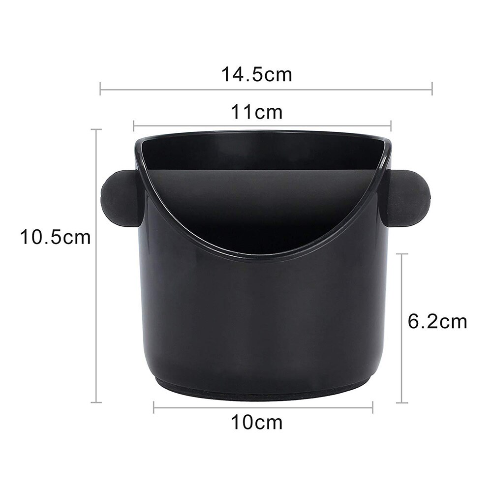 Knocking Box And Dump Slag Bucket Coffee Grind Knock Bar Coffee Bin Coffee Grounds Bucket Black