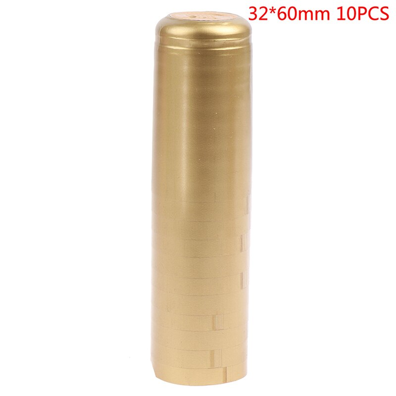 Cápsulas retráctiles para botellas de vino, tapón termorretráctil para botellas de vino, 10 Uds.: F
