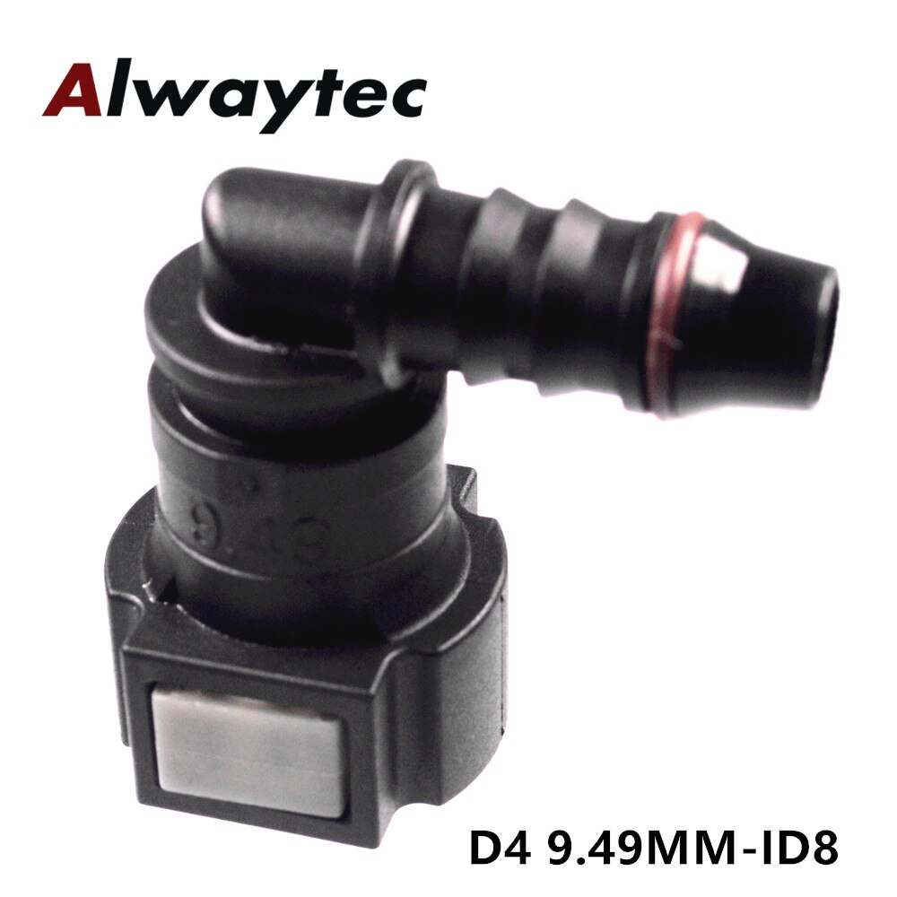 Car styling Universal Fuel Line fitting OE Fuel Line Quick Connector fit for ID8 Nylon tube: D4-5PCS