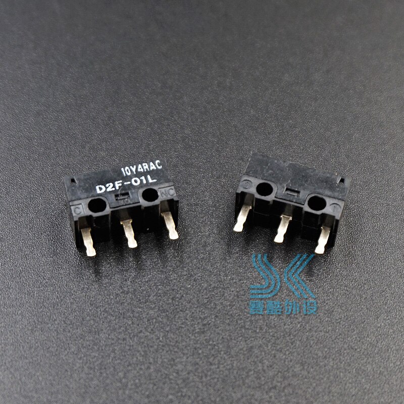 2Pcs Omron Muis Micro-schakelaar Microschakelaar D2F-01L Geschikt Voor Logitech G403 G520 G603 G703 G900 G903 IE3.0 D2FC-F-7N 10M 20M