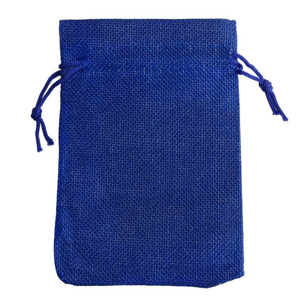 25 Stks/partij Trekkoord Jute Jute Zak Vlas Tassen Sieraden Verpakking Zakken Voor Bruiloft Snoep Tas Kan Afdrukken Logo: S / YELLOW