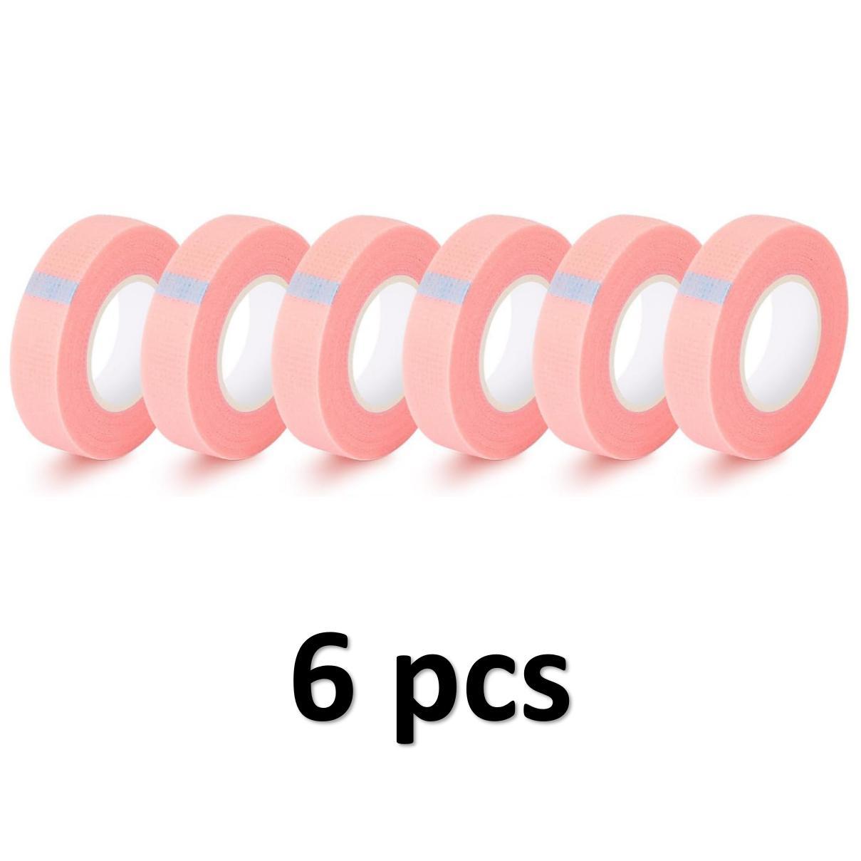 3/6 rollos de cinta aislante japonesa para extensión de pestañas sin pelusa debajo de los ojos almohadillas transpirables cinta no tejida parche de papel para pestañas: Blanco