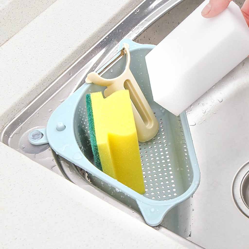 Pratico Spugna Rack Ventosa Lavello Rack Utensili da Cucina Gadget