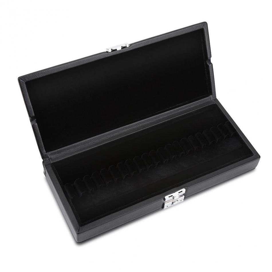 Oboe Reed Case - 40 Reeds - 2 Layers - Wood & PU Leather Holder - Storage Box