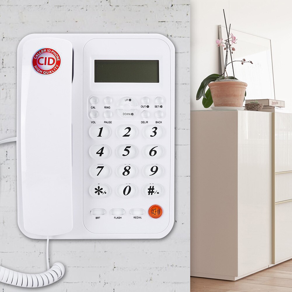 Strona główna biznes stacjonarny przewodowy telefon dzwoniący ID stały stacjonarny biurko ścienny telefon na biurko telefon biurowy telefon stacjonarny przewodowy