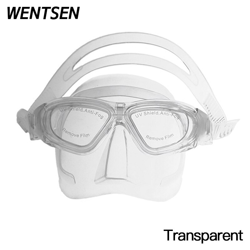 Free diving glasses Snorkel kit diving equipment underwater diving mask for freediving snorkeling set freedive goggles: Transparent