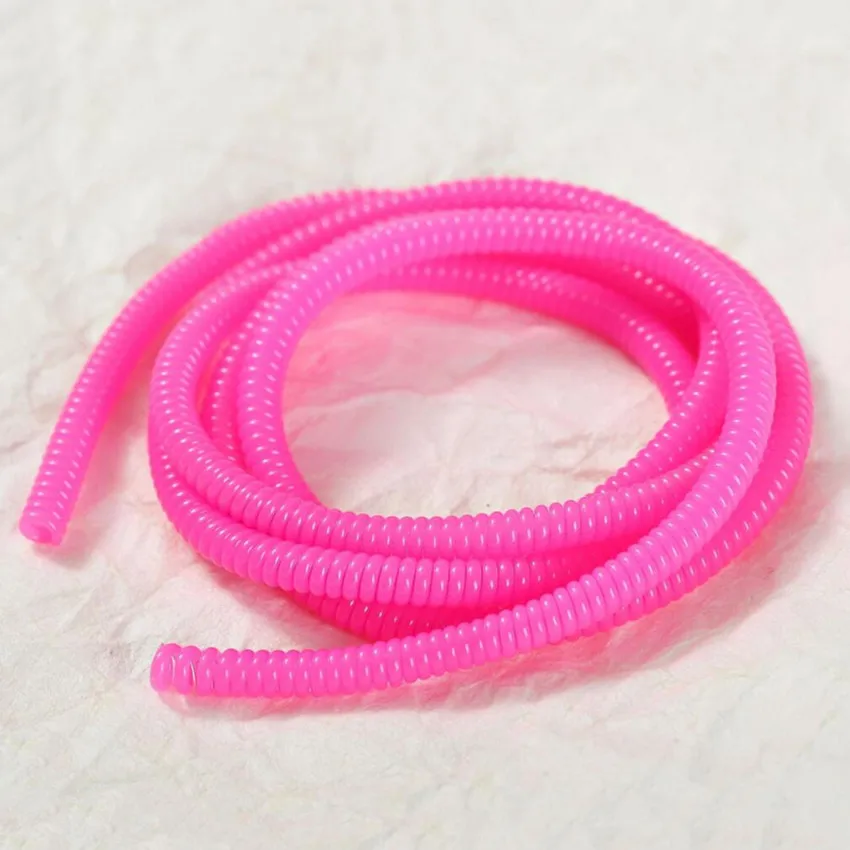 Soporte de Cable sólido de 60CM, Protector de Cable en espiral de TPU, organizador para el hogar: Azul