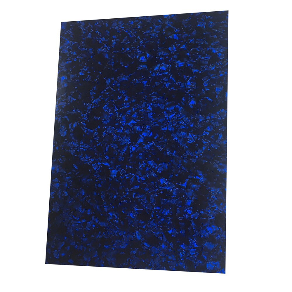 320Mm X 1300Mm Celluloid Sheet 0.46Mm Muziekinstrument Deco Vel Diy Drum Wrap Multi Kleuren: Blue Pearl