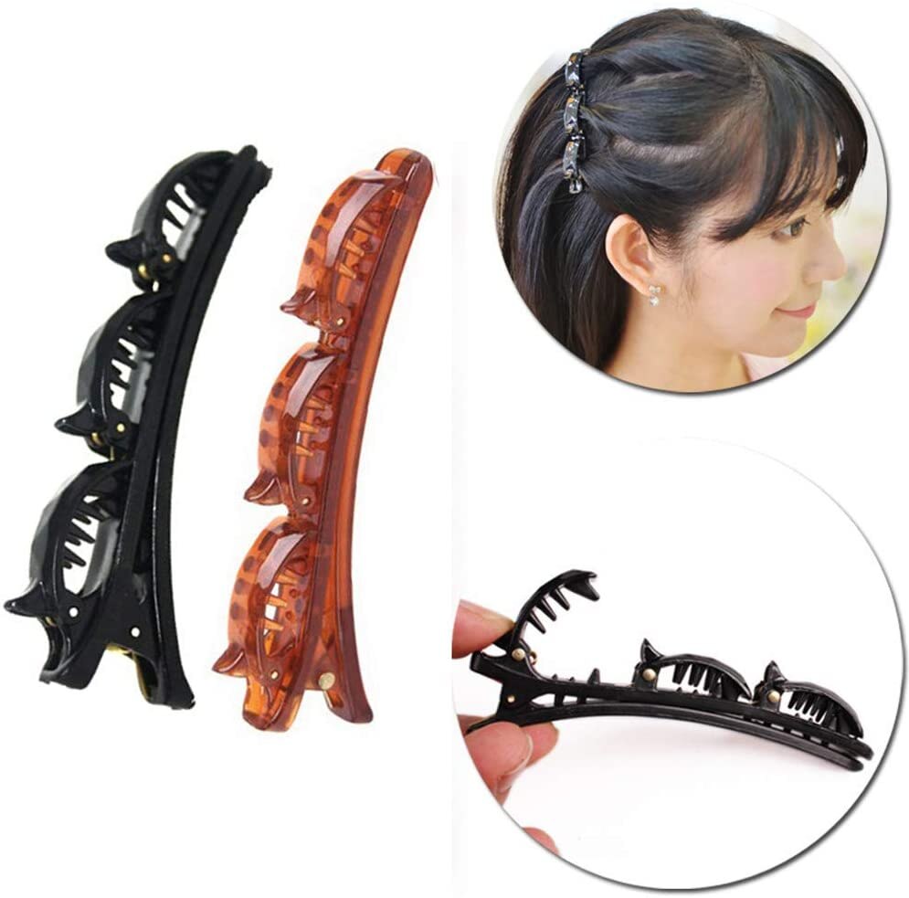 Accesorios para el cabello con doble flequillo, diademas de doble capa, horquilla para peinado