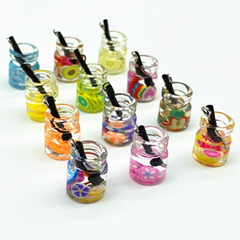 4pcs Bottle Shape Beads Accessories for Jewelry Making Bracelet Pendant Necklace Earrings DIY