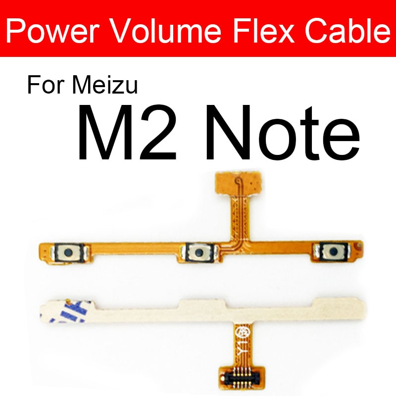 Volume & On Power Flex Cable For Meizu Meilan M1 M2 M3 M3s M5 M5s M5c M6 M6S Max Note Switch Button Key Side Flex Ribbon Repair