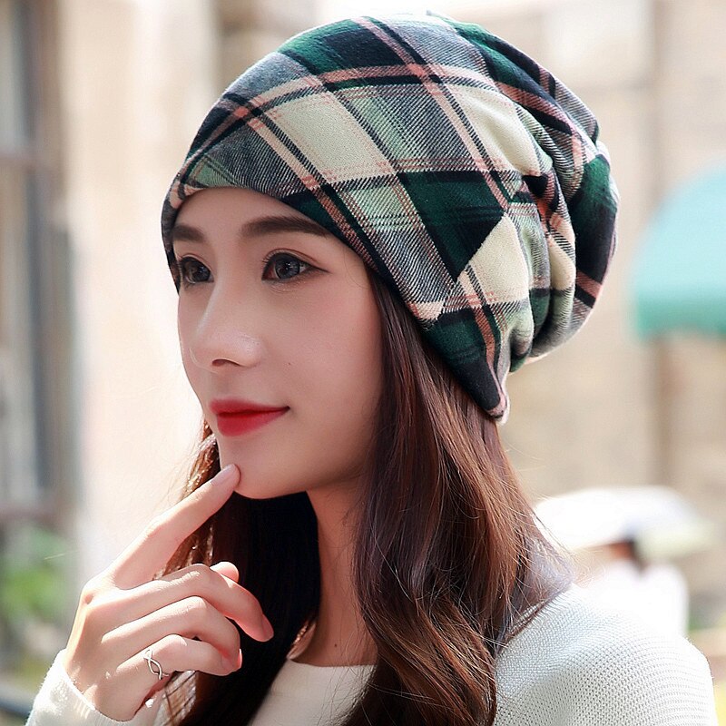 Longguard Polyester chapeau adulte décontracté flocon de neige bonnets femmes printemps automne femme casquette écharpe: CaoLv S1