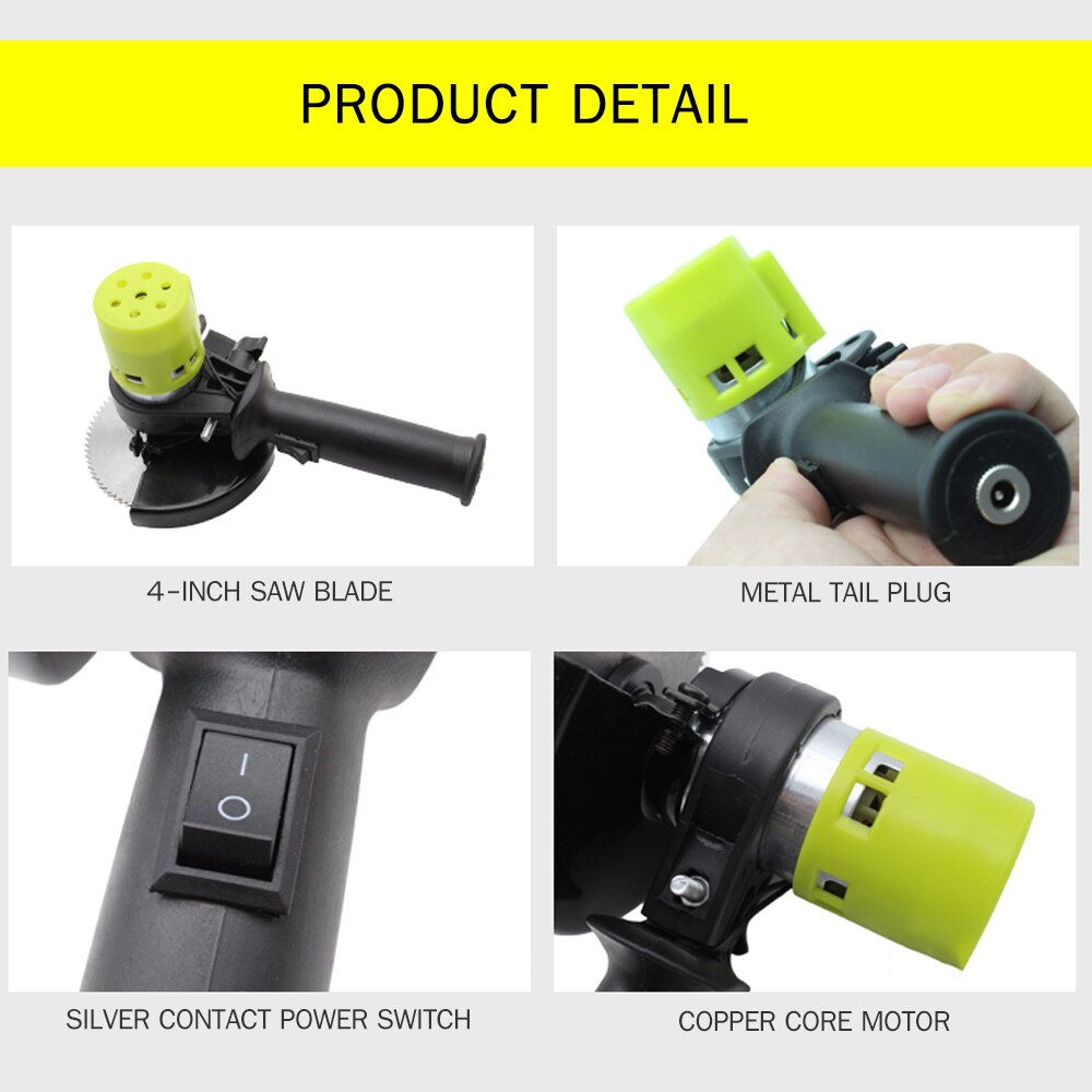 24V 90W High Power Electric Saw Household Mini Saw with 4-inch Circular Saw Blade Cutting Tool for Seedlings Twigs Cutting