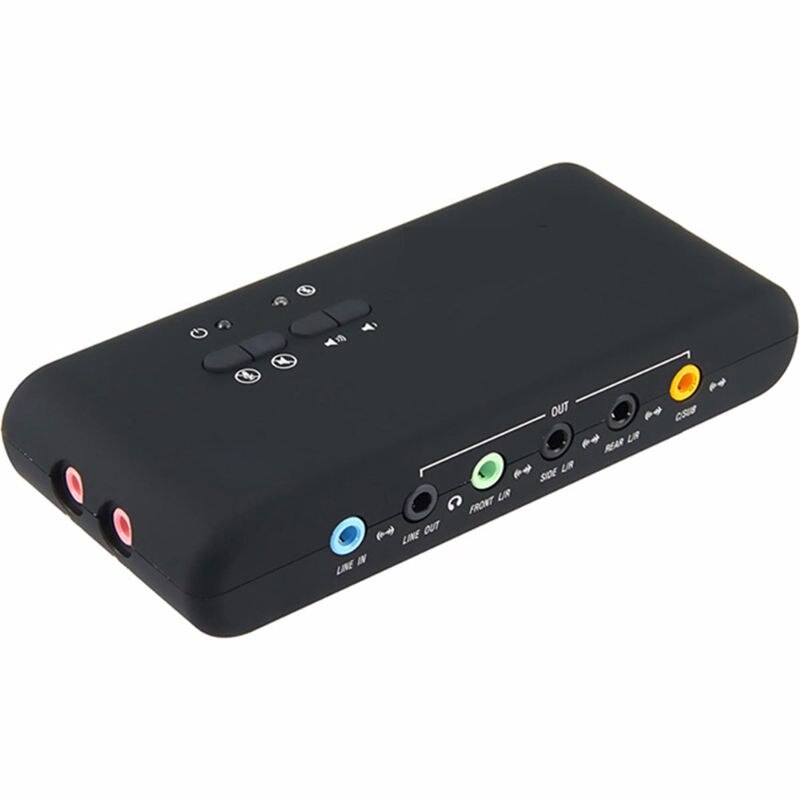 Carte son Usb 7.1, 2.0, Chipset Cmi6206, périphérique Audio Usb classe Spec1.0 et Usb Hid classe Spec 8 canaux sortie Dac: Default Title