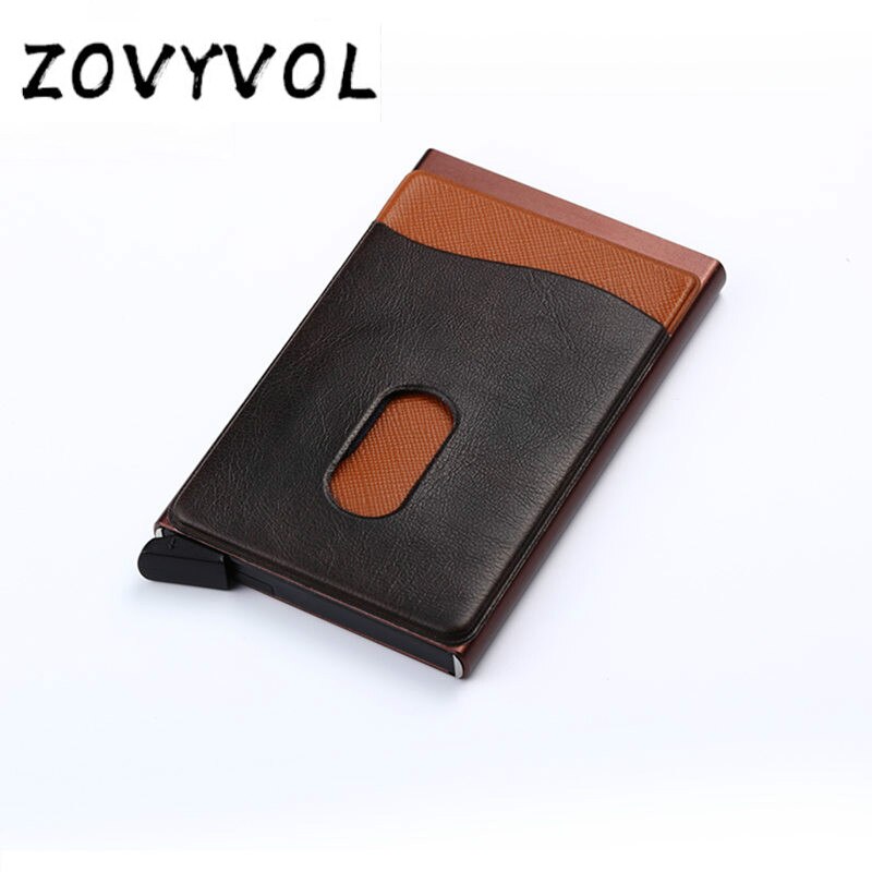 ZOVYVOL visitenkarte Halfter Zauberstab Edelstahl Männer Kreditkarte Halfter Metall Karte fallen Karte Veranstalter Mini Walle