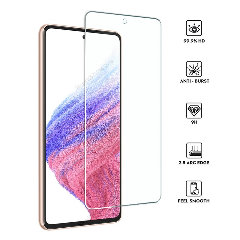 4PCS Tempered Glass For Samsung Galaxy A52S Glass Transparent HD For Samsung A53 A50S A10S A33 A73 M11 M53 A13 Screen Protector
