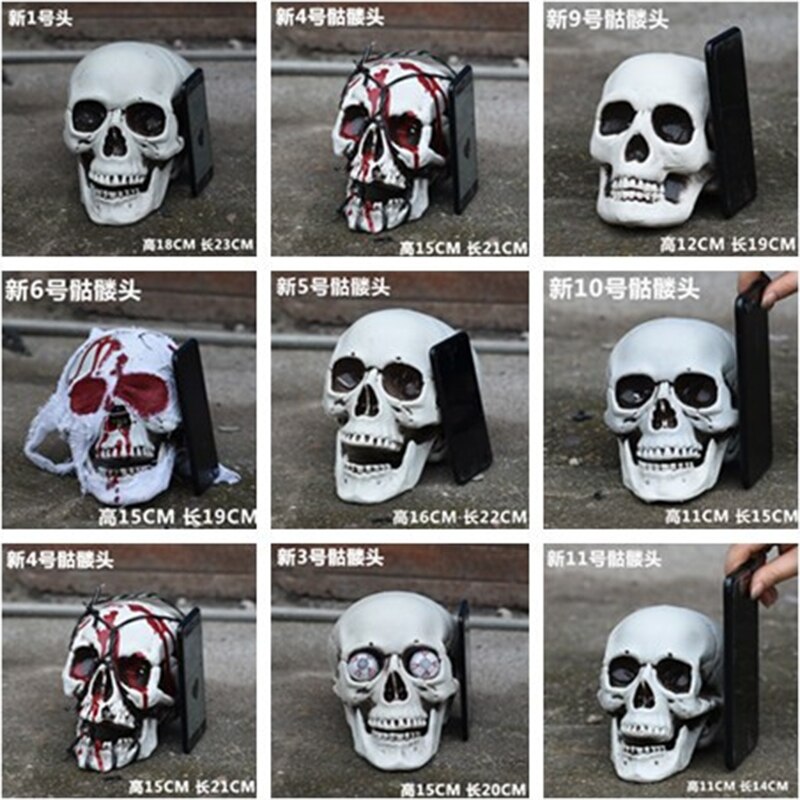 entsetzlich Schädel Statue Skulptur Halloween Bar Nachtclub Dekor Handwerk Malerei Requisiten Bar KTV Zähler Hause Dekoration
