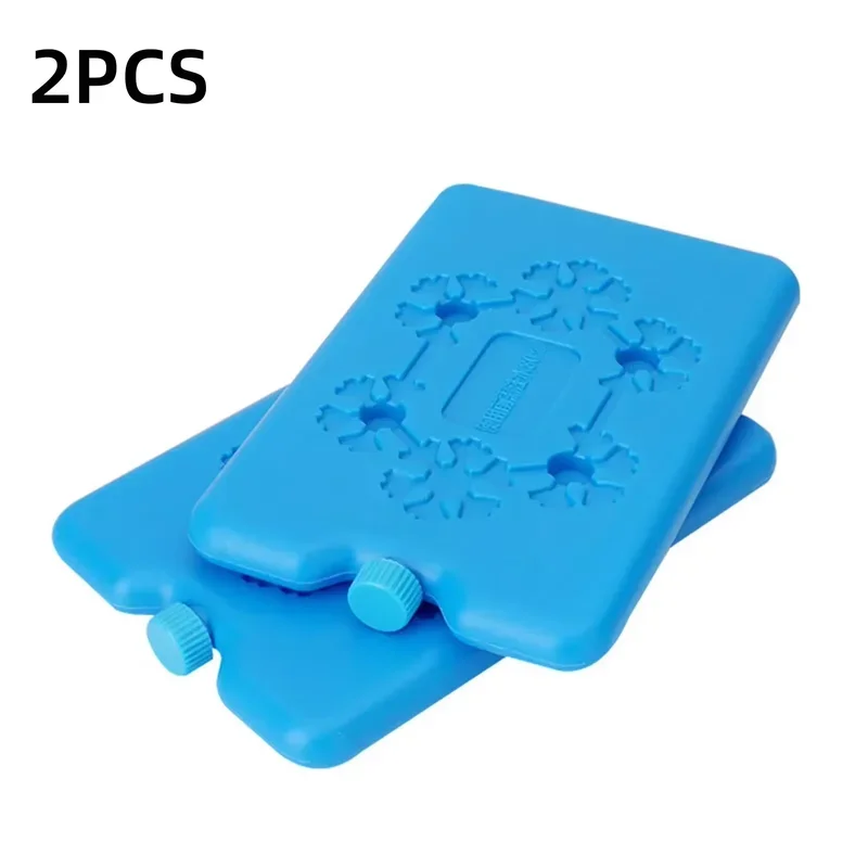 Bolsa de hielo reutilizable, paquetes de congelador ultrafinos, caja de inyección de agua portátil, paquetes frescos de larga duración para exteriores: Rojo