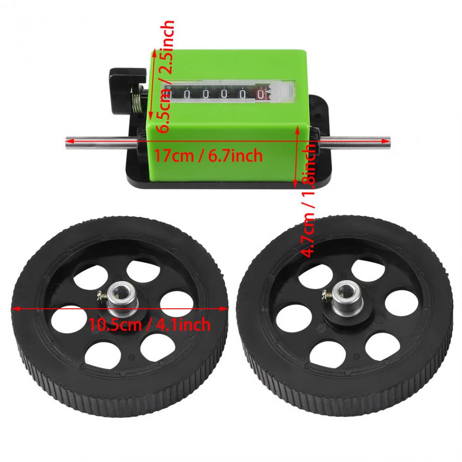 JM316 Mechanical Length Counter Meter Counter Rolling Wheel Mechanic Meter Counter 0-99999.9meters