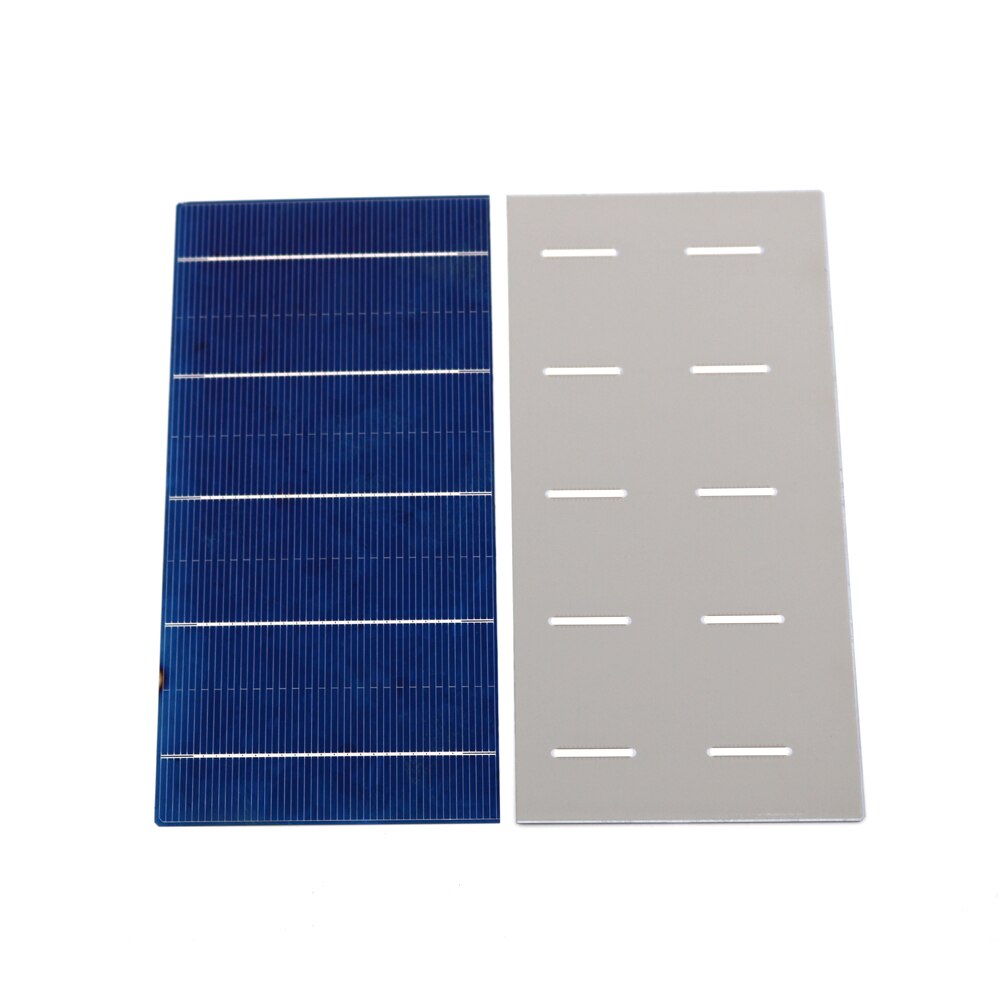 40/50/100 stk 2.4w 4.28a solceller 156 x 78mm høj effektivitet billig grade a pv diy fotovoltaisk polykrystallinsk solcellepanel