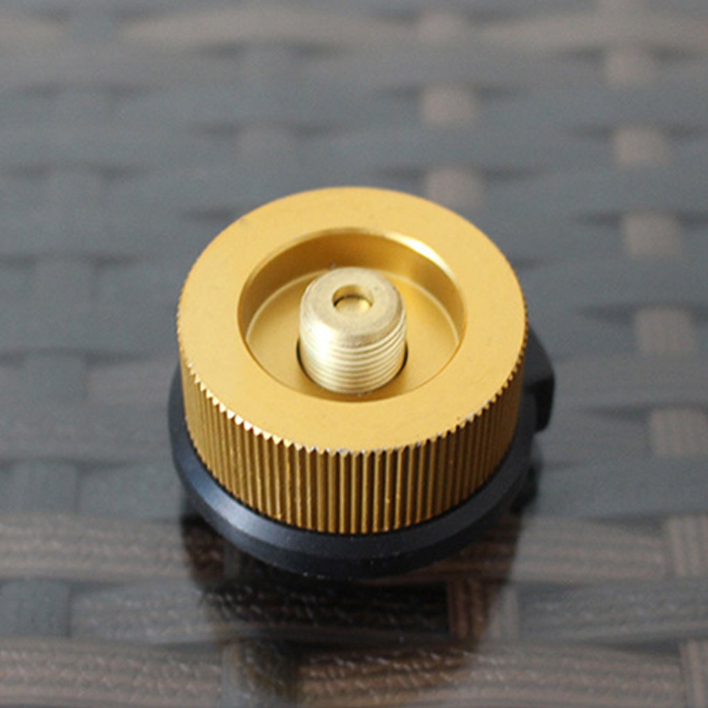 Camping Equipment Outdoor Gas Stove Head Gas Cartridge Head Conversion Adapter Input Screw Valve Camping Stove Accessories: Default Title