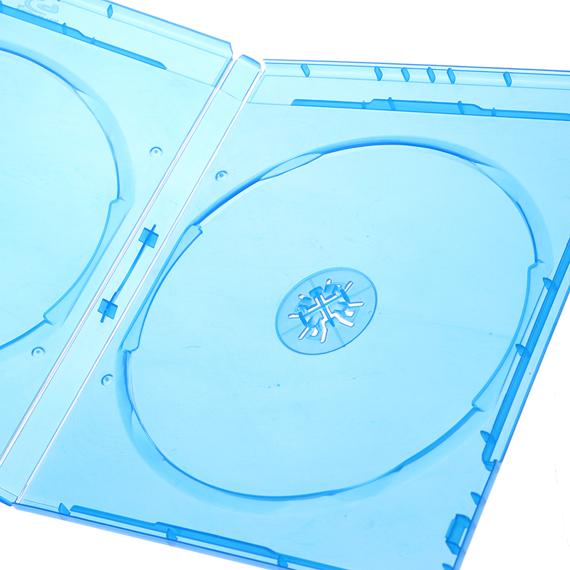 1pc plástico único/duplo/3/4 peças discos cd jogo caso capa engrossado cd dvd disco caixa de armazenamento protetora organizador