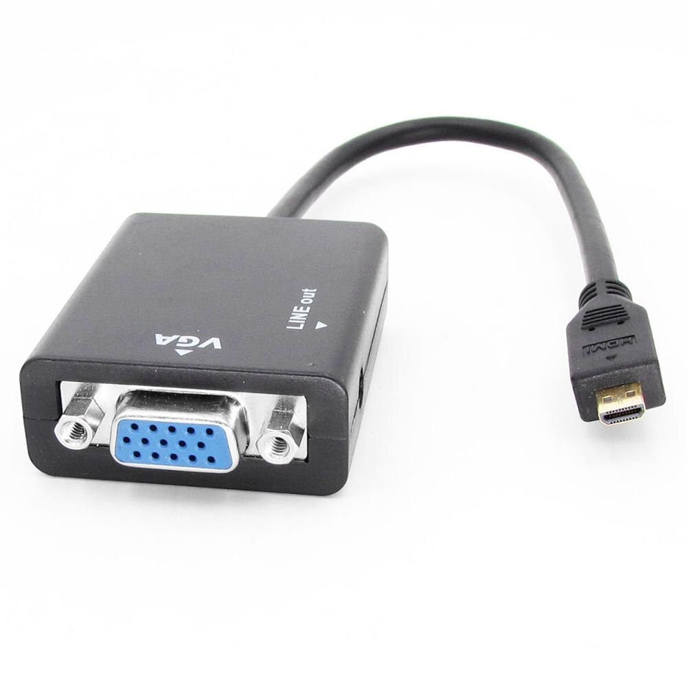 2 GB/4 GB Raspberry Pi 4 Model B Micro-HDMI NAAR VGA Kabel Video Converter Adapter Video -out overdracht desktop PC Laptop Tablet PC