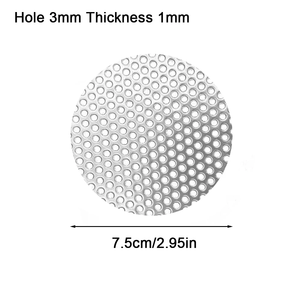 1mm thick strainer plate 304 stainless steel porous mesh maelstrom drain cover metal drain cover plant trellis protector: Burgundy