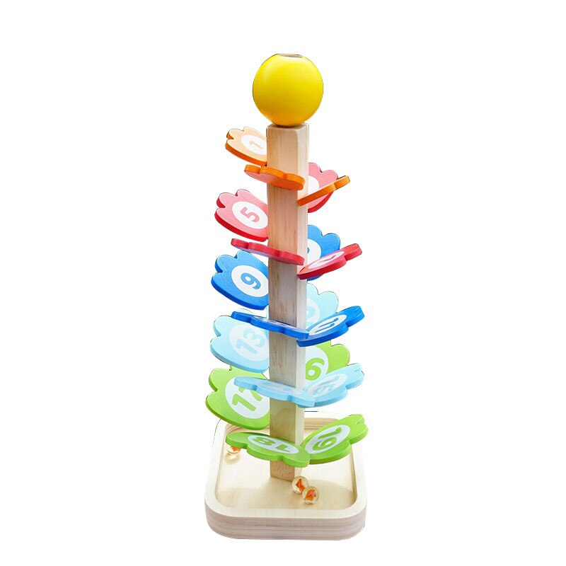 Wooden Rainbow Tower Tree With Number