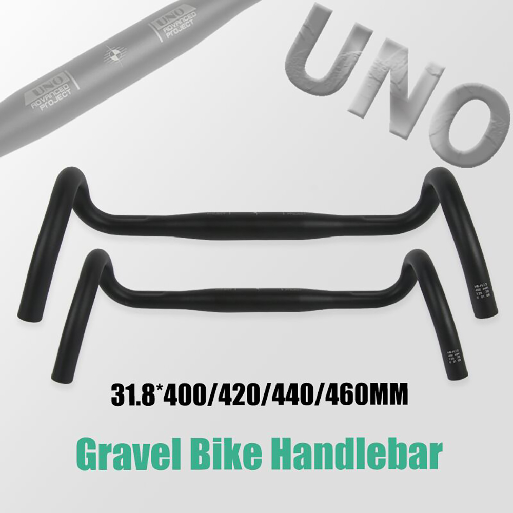 UNO FL12 Kies Fahrradlenker 31,8 x 400/420/440/460 mm Außen-Bar Ultraleichter Fahrradgriff Rennrad-Schlagstange