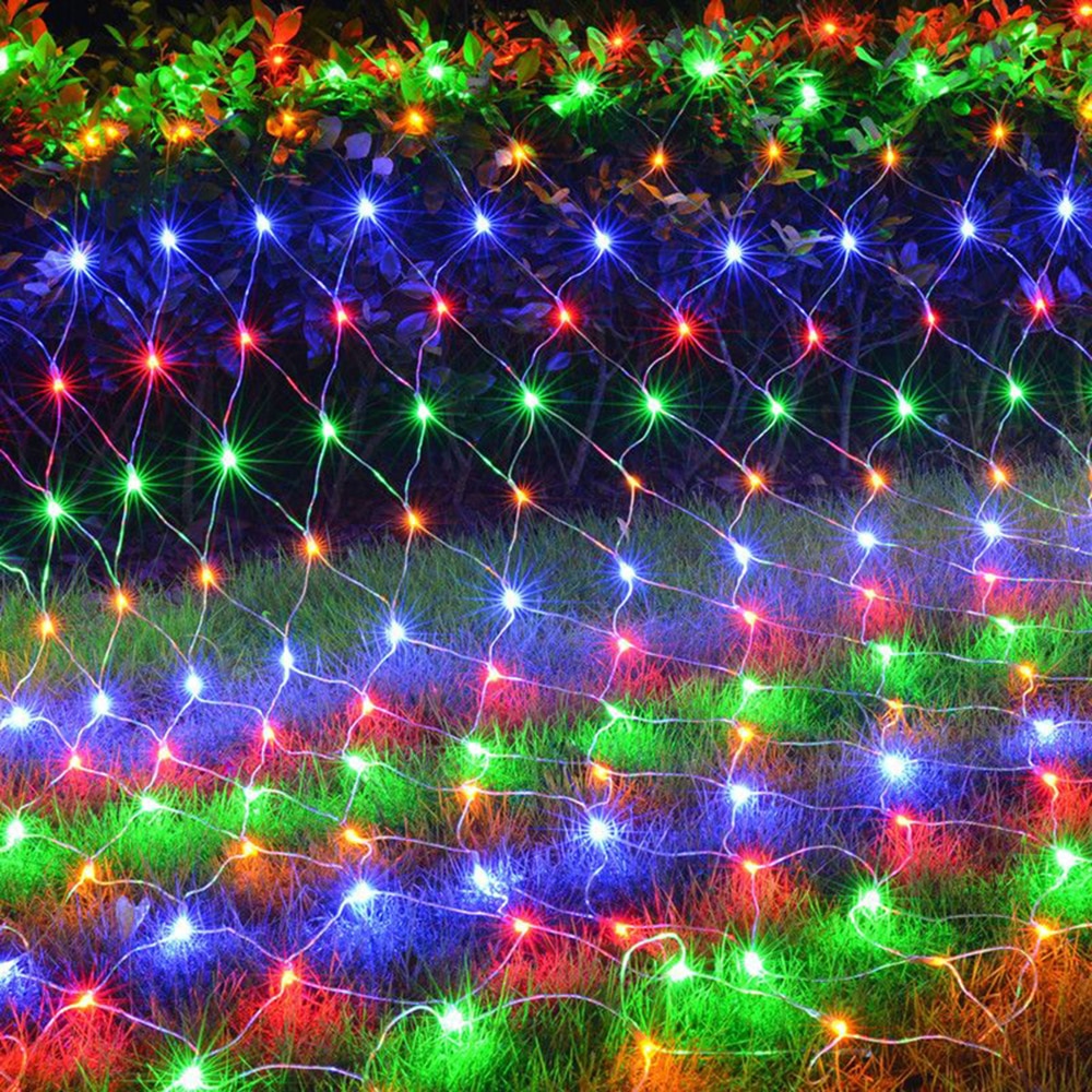 6 x 4m led nätmaskor fe string ljus julgirland fönster gardin fe ljus bröllopsfest ljus