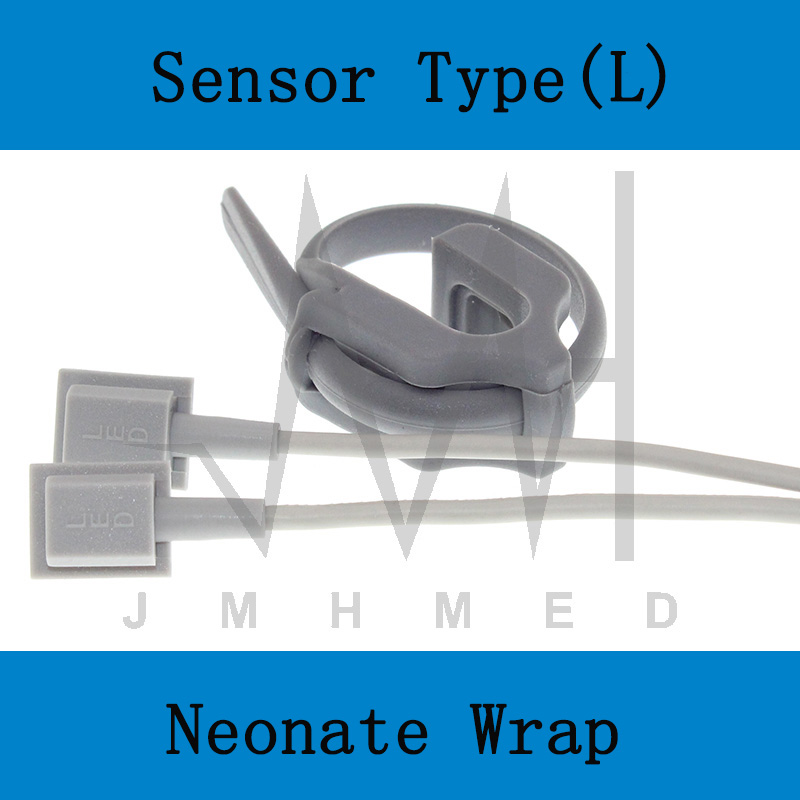 Spo2- sensorkompatibel nonin 8500,2500,9840, avant 4000/9600/9700/2120/7500/7500fo- monitor ,7 -bens 3m- finger-/øreoximetrikabel.: Grå