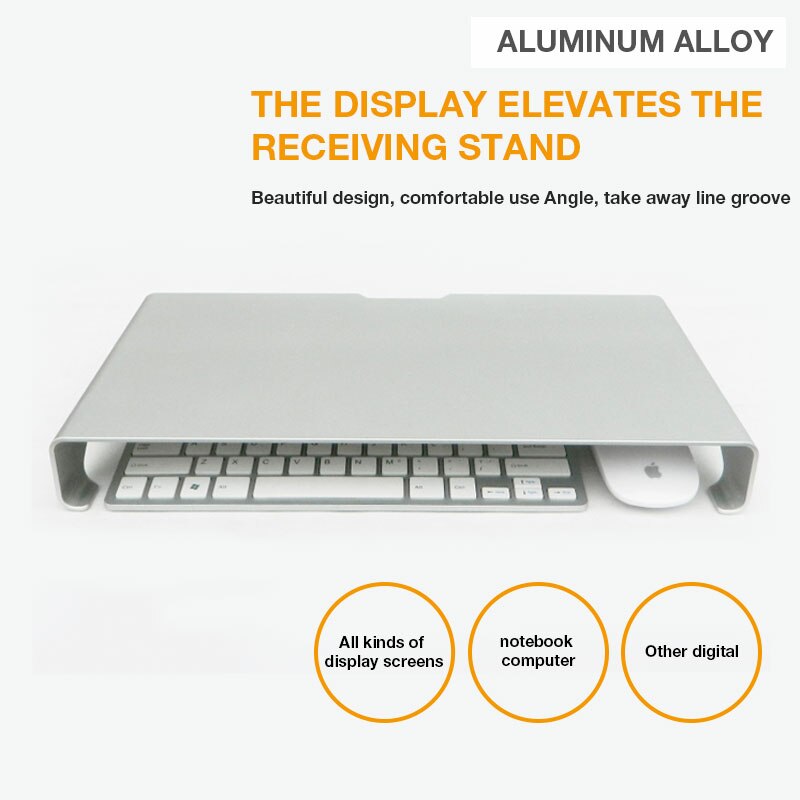 Aluminium laptopstandaard bureau dock houder beugel voor apple imac/tablet/macbook pro/pc/notebook basis draagbare computerstandaard