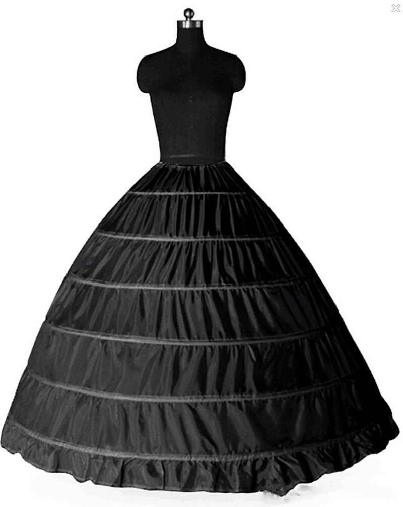 6 Hoops Ball Gown Petticoat Crinoline Underskirt Bridal Petticoats Slip Skirt Crinoline For Wedding Dress