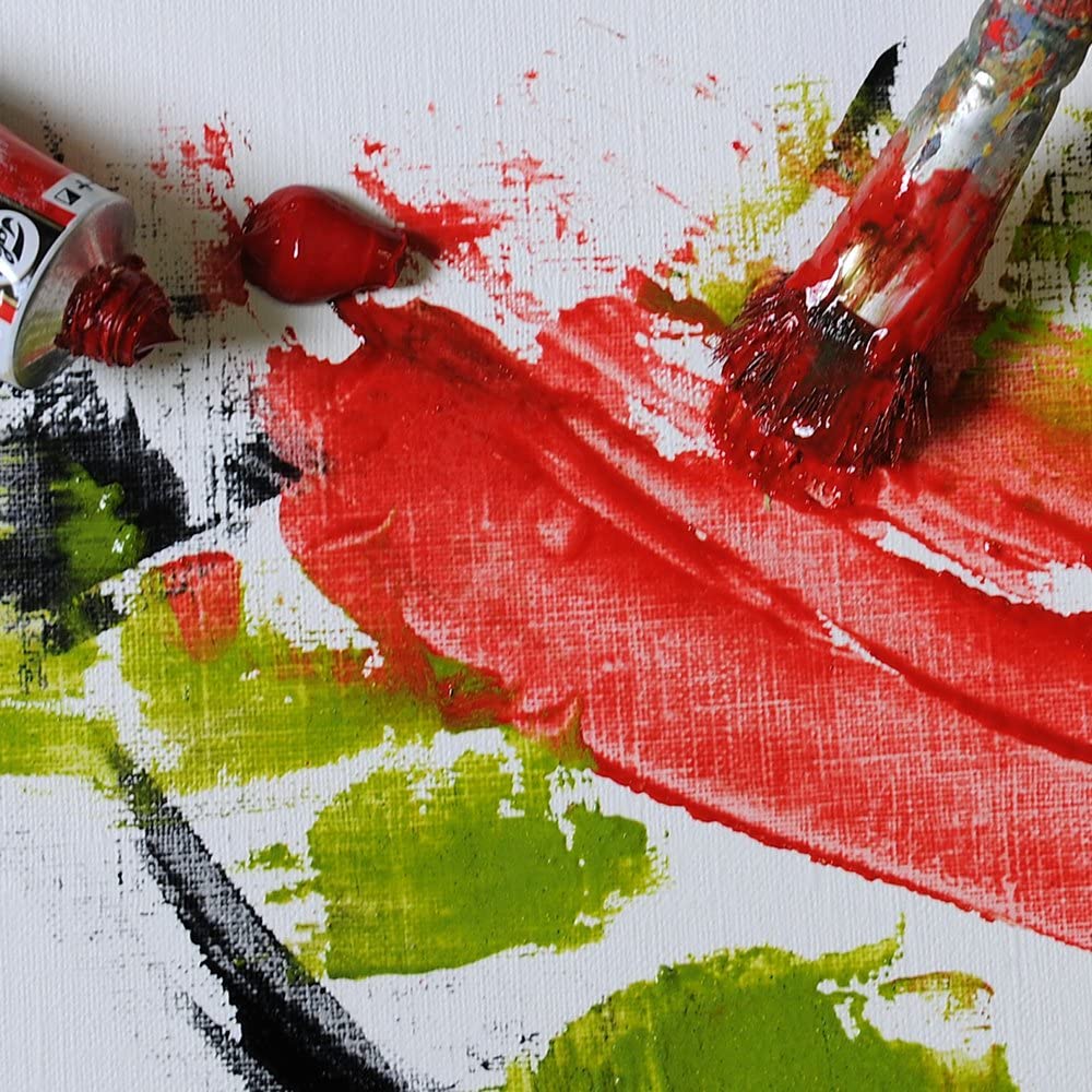 Canson Figueras Oil and Acrylic Painting Pad Heavyweight Paper 290 gsm 10 Sheets Canvas Like Texture Natural White Art Supplies