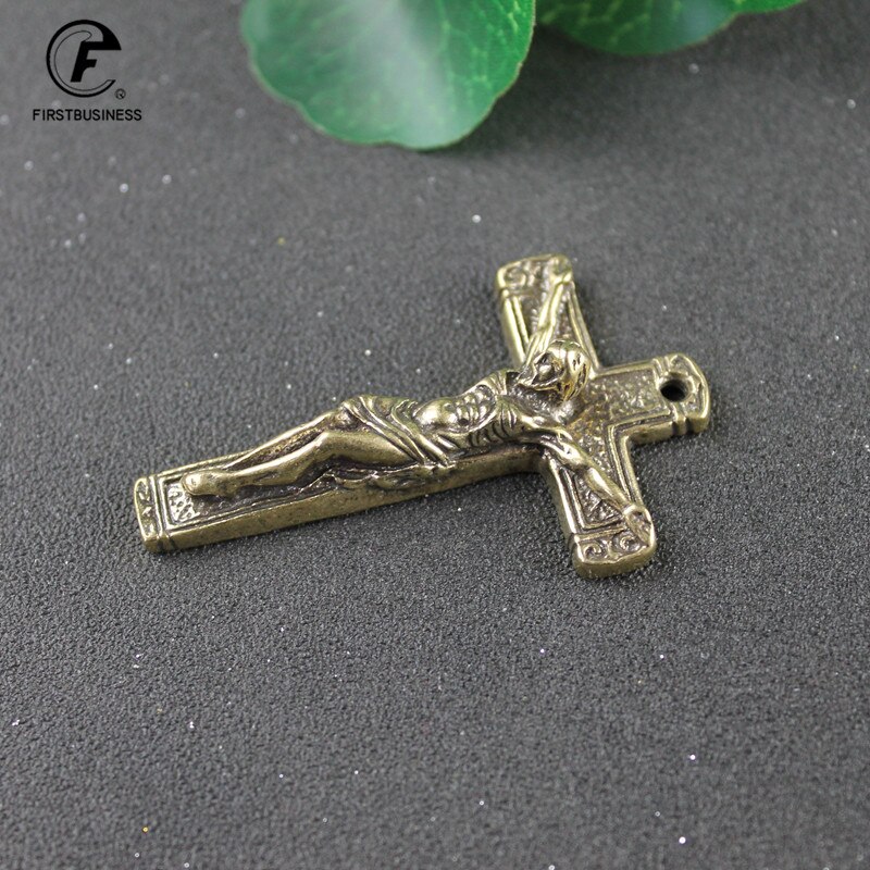 Jezus Kruis Ketting Sieraden Koper Jezus Orthodox Kruis Kerk Souvenirs Cross Sleutelhanger Jezus Verlossing Sleutelhanger Jezus Standbeeld